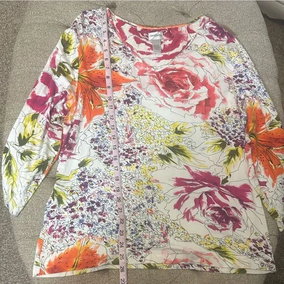 Vintage Chico’s Floral Top - Picture 15 of 16